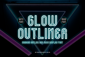 Glow Outliner Futuristic & Neon Font