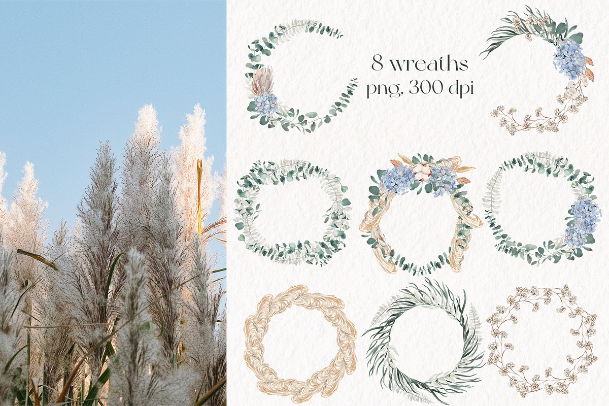 Everlasting Florals Winter Boho, a Seasonal Illustration by Catch the Dream Art (Photo 9 of 12)