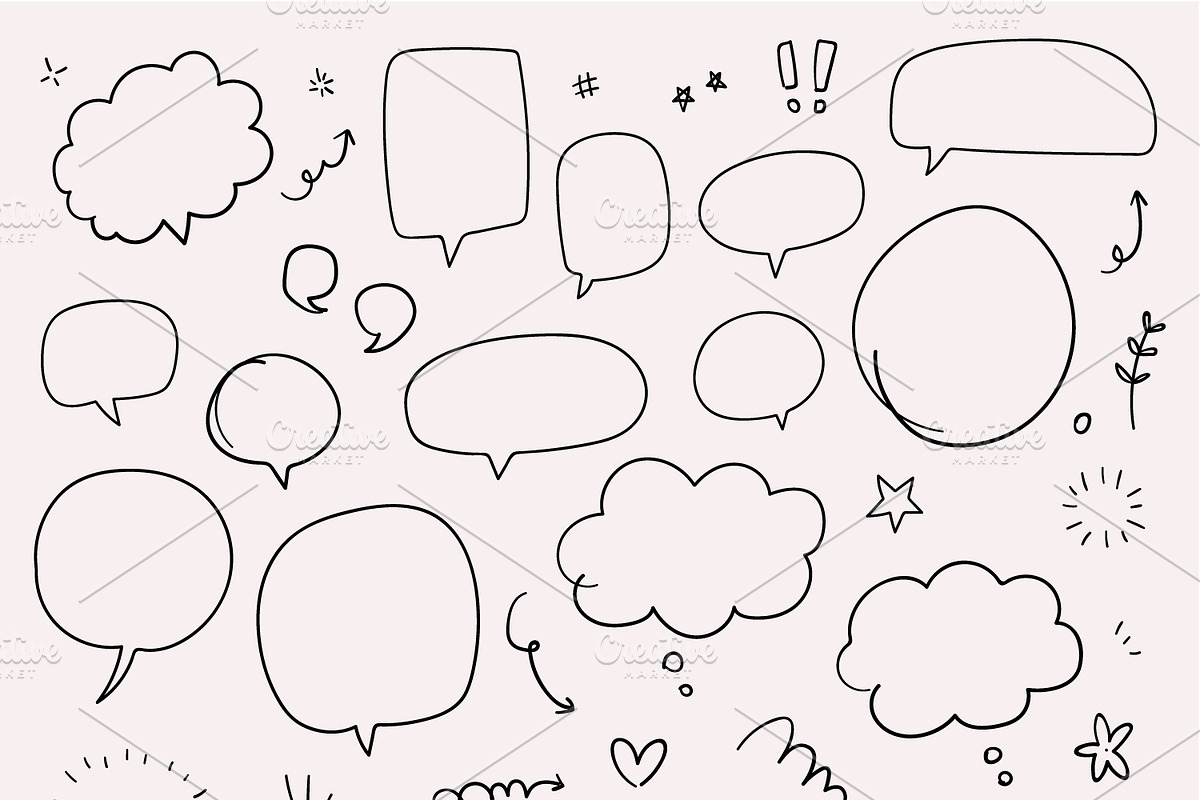 256 daily doodles and scribbles, an Object Graphic by Pinkbrush (Photo 5 of 7)