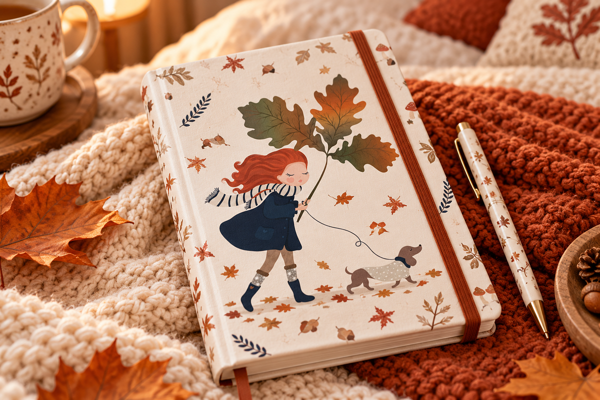 Autumn girl vector.Fall pattern., an Animal Illustration by StudioLondon (Photo 3 of 3)