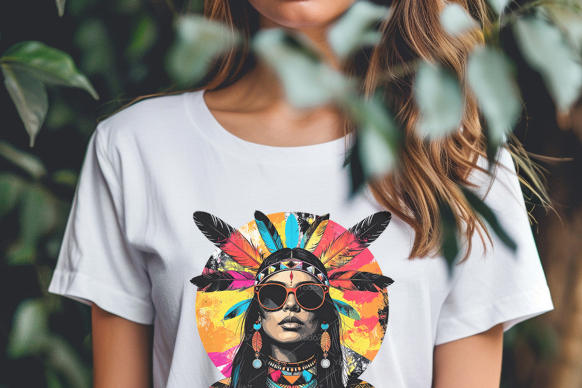 Artwork of a Native American woman., a Person Illustration by yod67 (Photo 6 of 9)