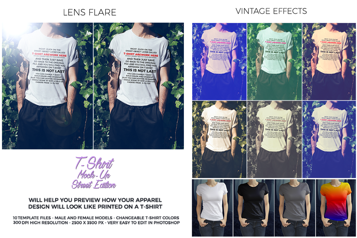 T-Shirt Mock-Up  Street Edition, a Shirt Mockup by Mock-up Store (Photo 8 of 9)