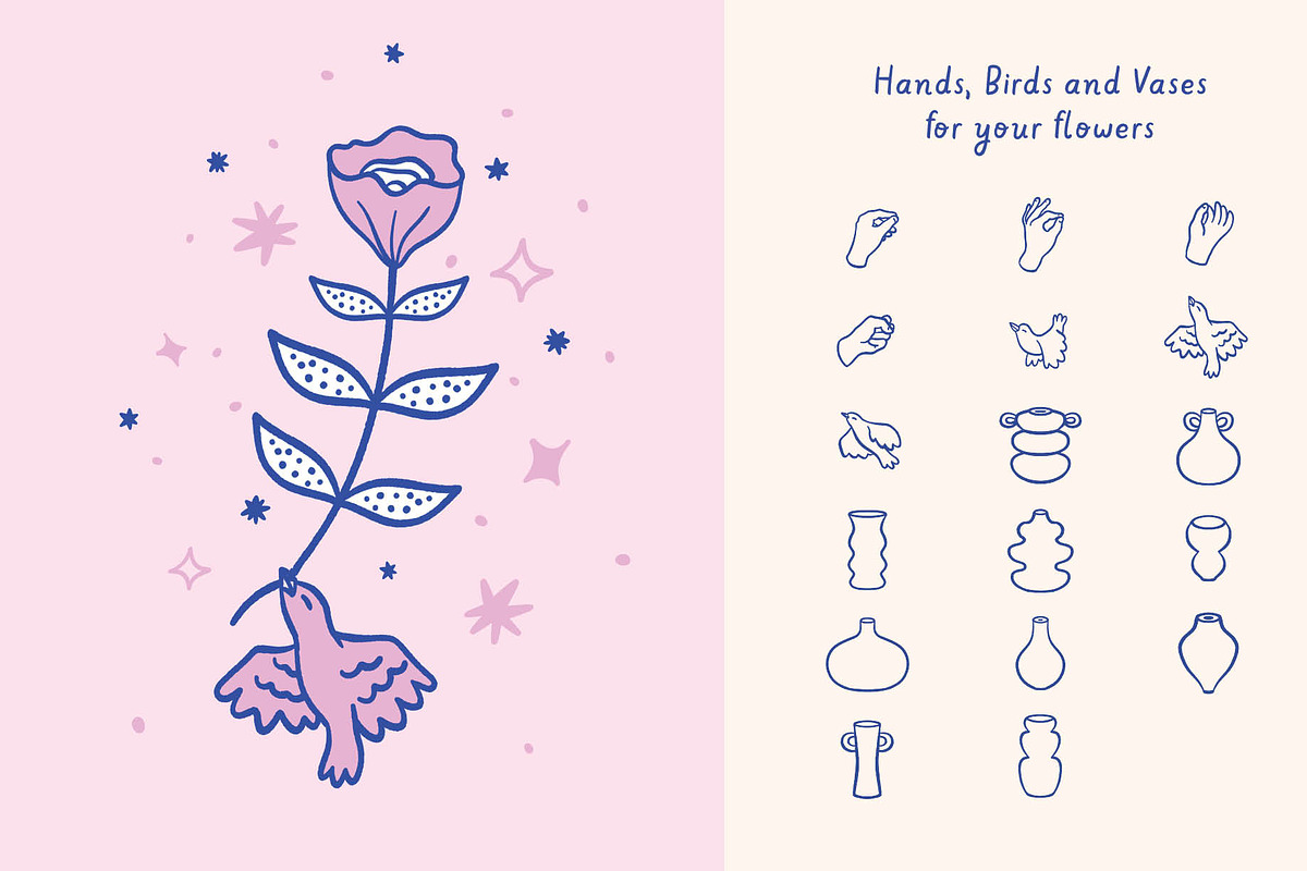 Whimsycal Botanics for Procreate, a Brush Add-On by Pencil Twist (Photo 3 of 10)