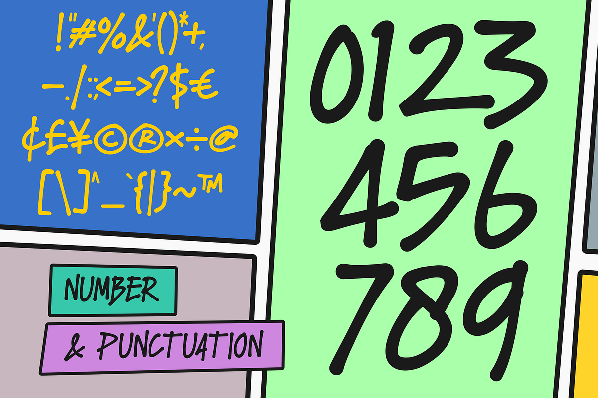 Grain Comic, a Handwritten Font by Yktypstd (Photo 3 of 5)