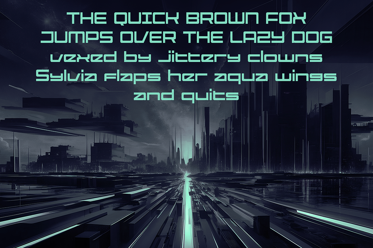 Quabork - Futuristic Square Fonts, a Sans Serif Font by Konstantine Studio (Photo 3 of 4)
