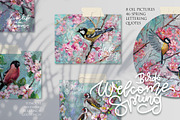 Birds welcome Spring - oil painting, an Animal Illustration by Lana Sham (Thumbnail 1 of 13)