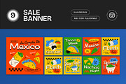 Green Mexican Food Sale Banner, an UI Kit Template by graphicook (Thumbnail 2 of 8)