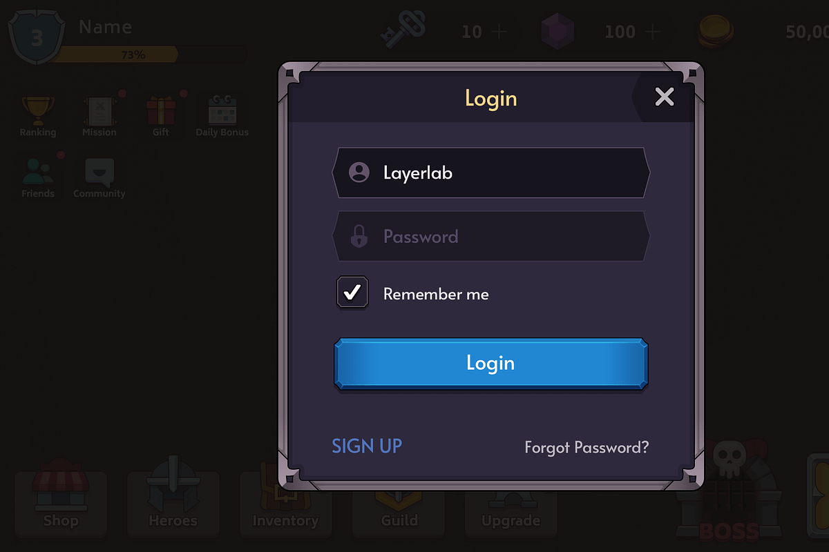 GUI Pro - Fantasy RPG, an UI Kit Template by LAYERLAB (Photo 20 of 59)