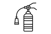 Fire Extinguisher Line Icon, an Outline Icon by Pexelpy (Thumbnail 1 of 2)