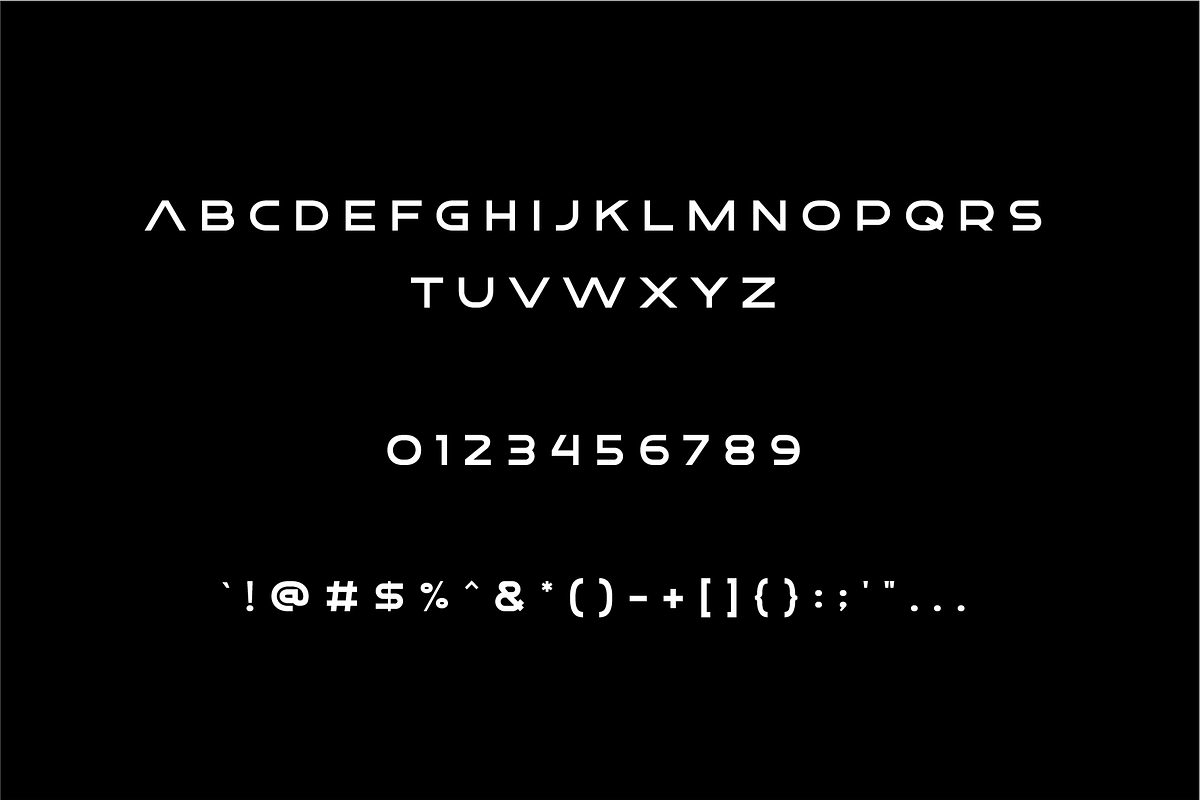 Nieron - Futuristic display typeface, a Sans Serif Font by Riaper (Photo 3 of 3)