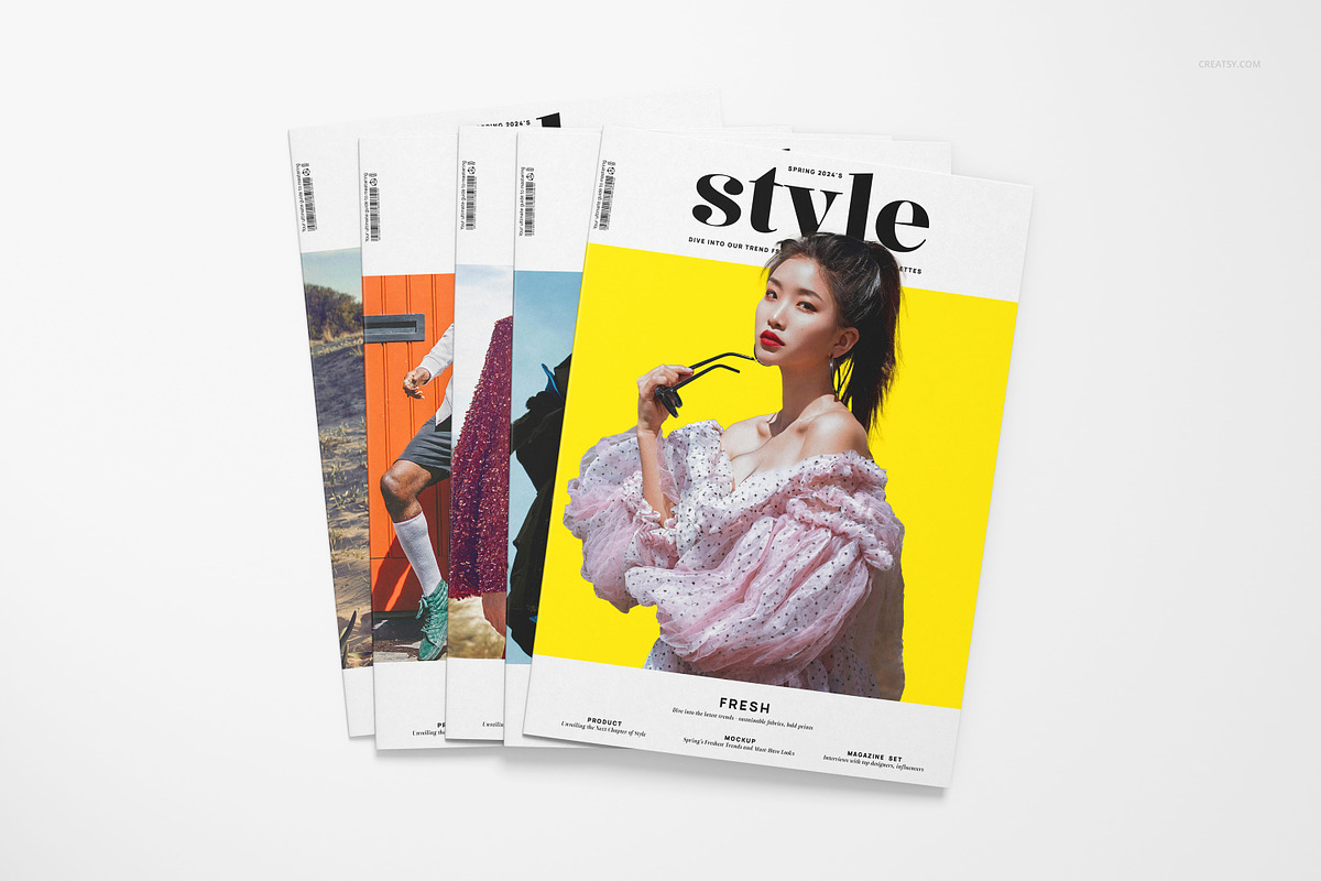 A4 Magazine Mockup Set, a Books & Magazine Mockup by creatsy5 (Photo 9 of 13)