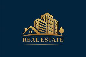 Luxury Real Estate Logo Template, a Branding & Logo Template by Walldecorated