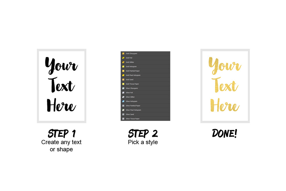 24 Silver and Gold Styles preview 3