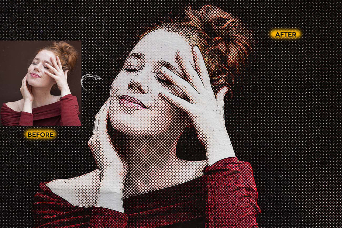 HALFTONE X Experimental Halftone, an Action Add-On by Studio Retouch (Photo 53 of 63)