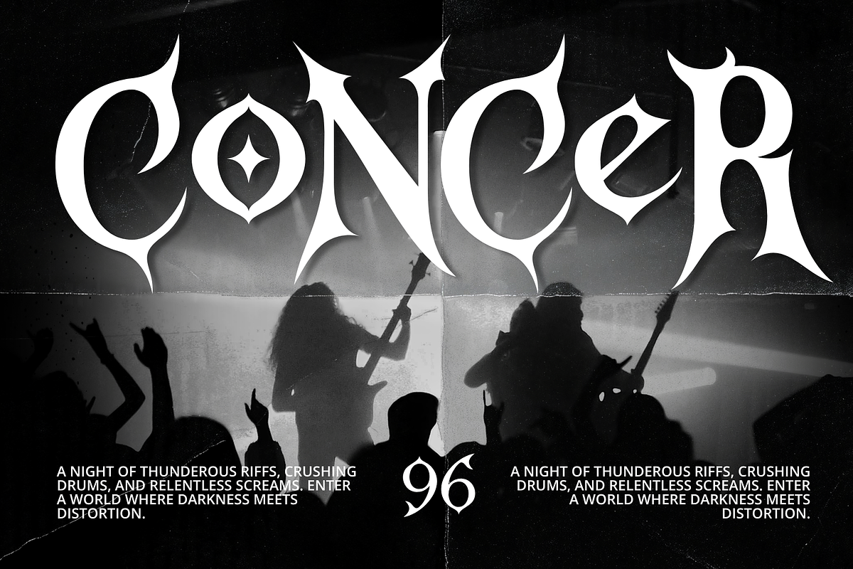 Neivak – Horror Gothic Display Font, a Blackletter Font by MaikoHatta (Photo 7 of 7)