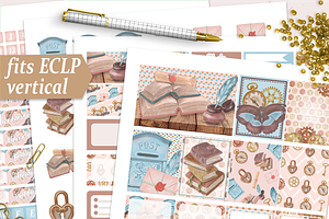 Vintage Planner Stickers Collection
