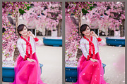 White and Pink Petals Overlays, an Action Add-On by MixPixBox (Thumbnail 4 of 6)