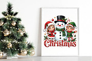 Christmas Snowman Elf PNG Design, a Seasonal Illustration by DreamPrint404 (Thumbnail 5 of 6)