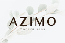 Azimo | Modern Sans Serif Font