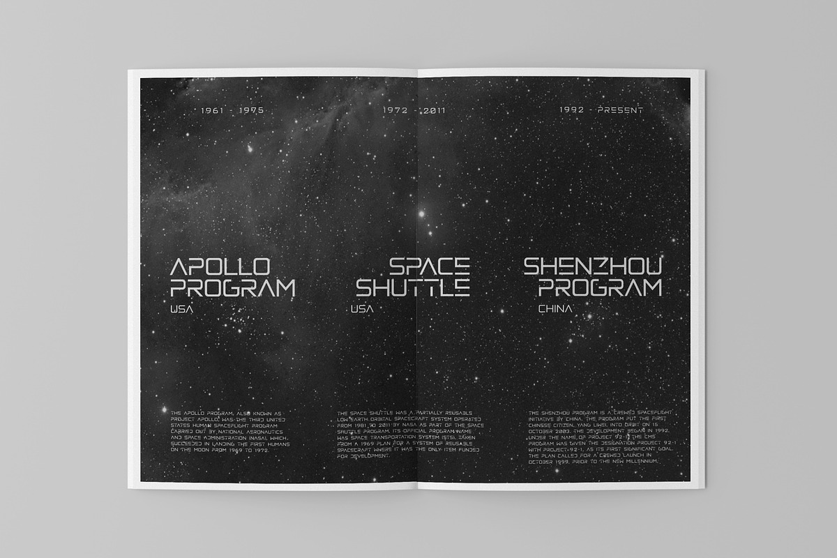 Realtro - Futuristic Font, a Sans Serif Font by Studio Siv (Photo 5 of 7)