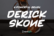 Derrick Skone is a Brush Font