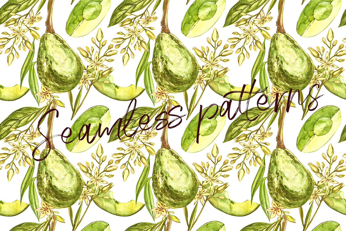 Avocado in botanical style, a Food Illustration by Ann Astro (Photo 9 of 13)