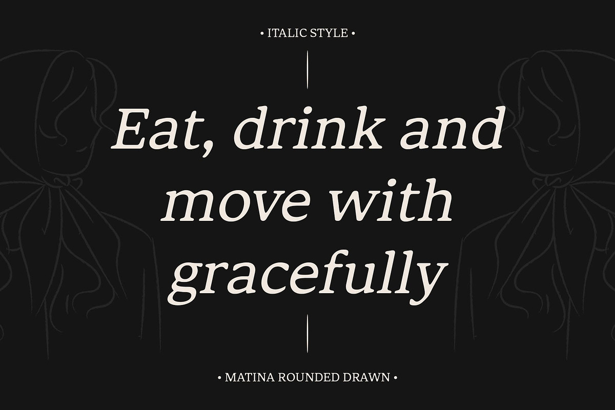 Matina Rounded Drawn, a Serif Font by Craft Supply Co. (Photo 2 of 8)