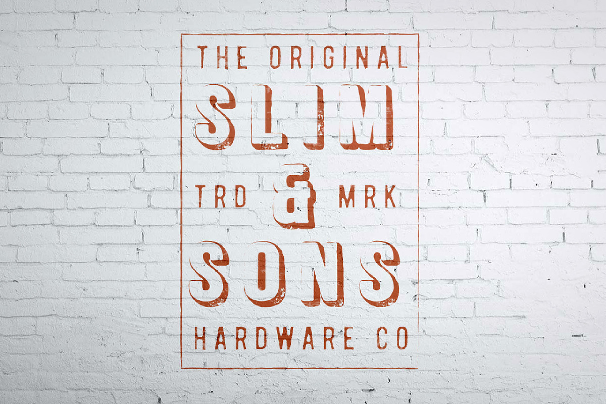 Sign Writer - textured font bundle preview 3
