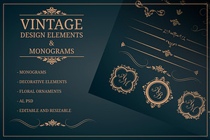 Vintage Design Elements &monograms