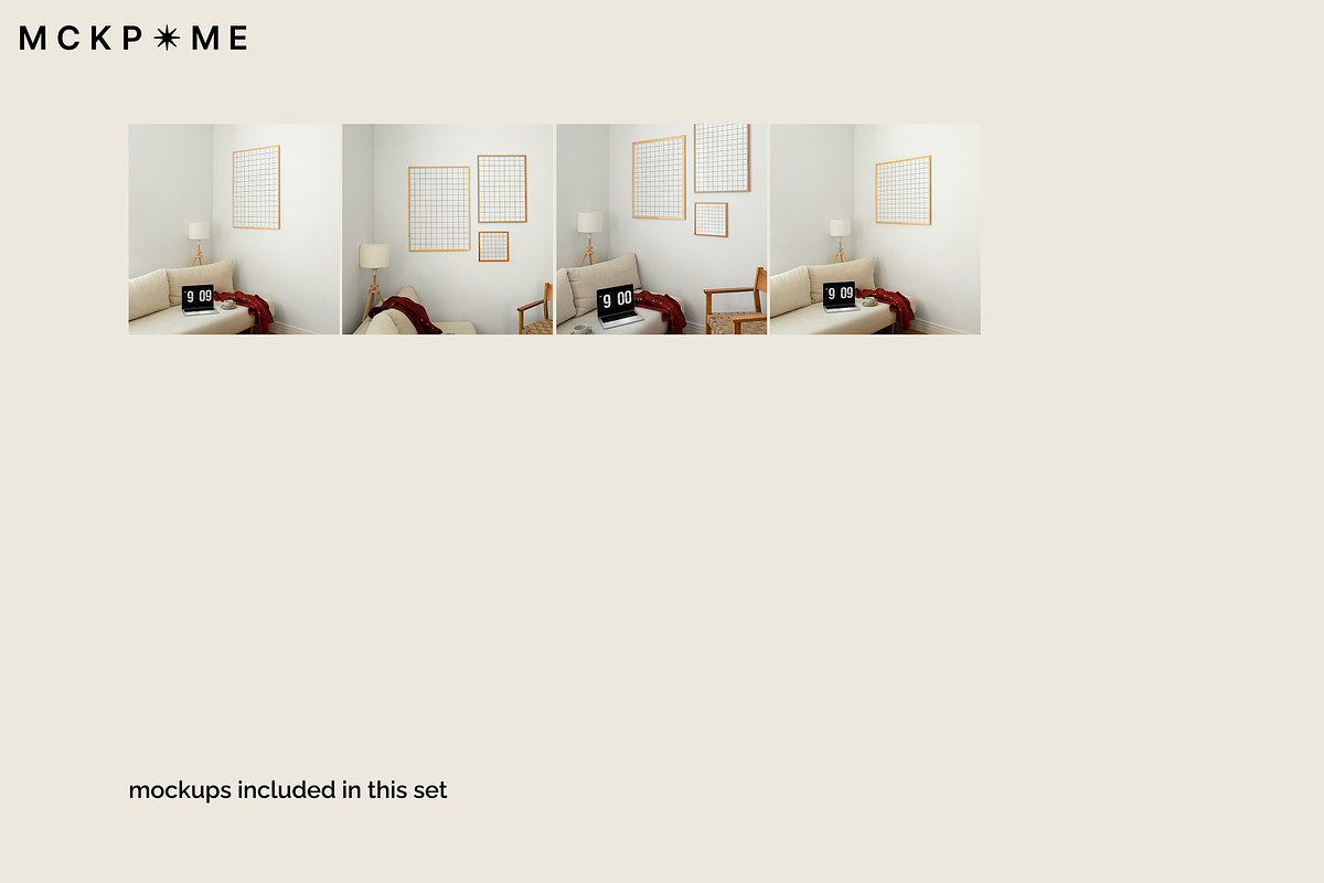 Calm Room: Mix Ratio frame mockups, a Merchandise Mockup by MCKP*ME (Photo 2 of 8)