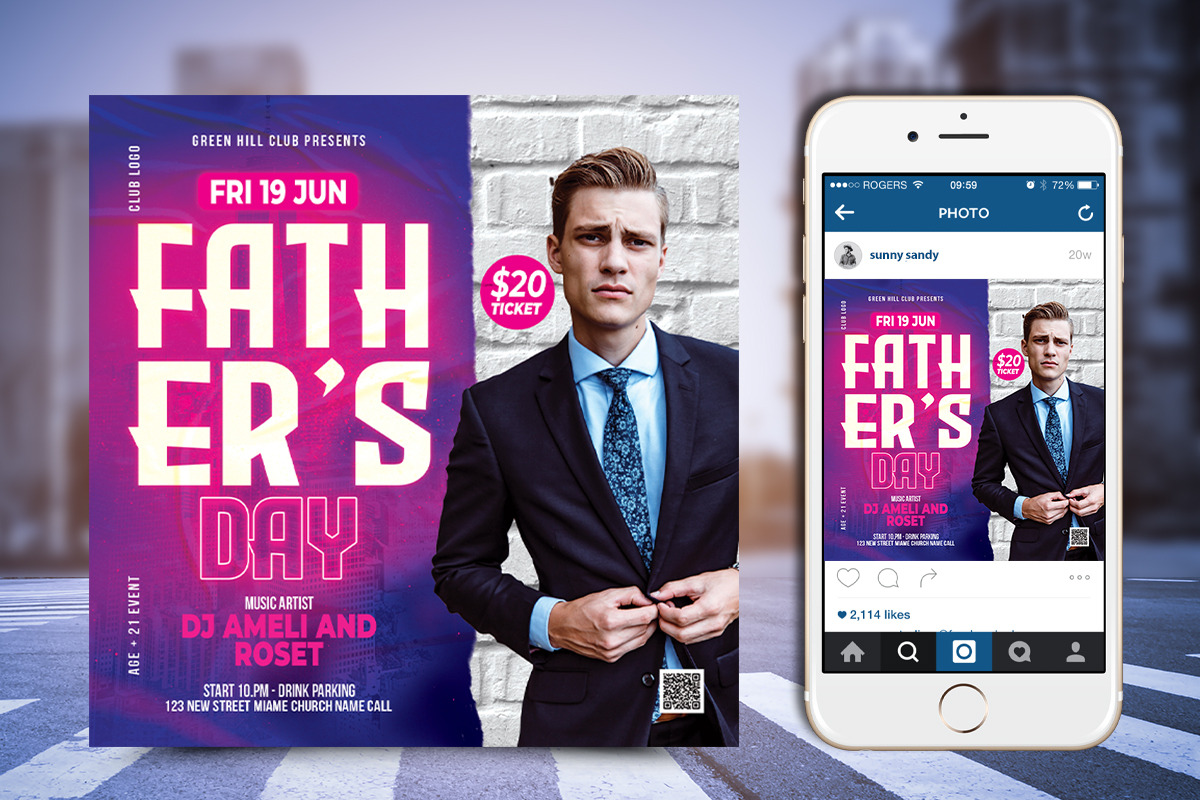 Father's Day Flyer, a Flyer Template by Poushe Design (Photo 2 of 3)
