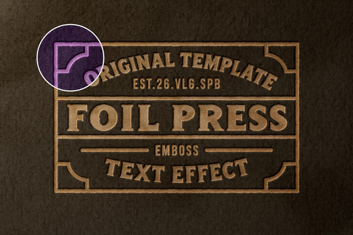 Foil Pressed Paper Template, a Layer Style Add-On by Design Squad (Photo 1 of 4)