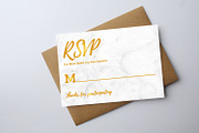 Marbel Wedding Invitation, an Invitation Template by graphicforest (Thumbnail 2 of 3)