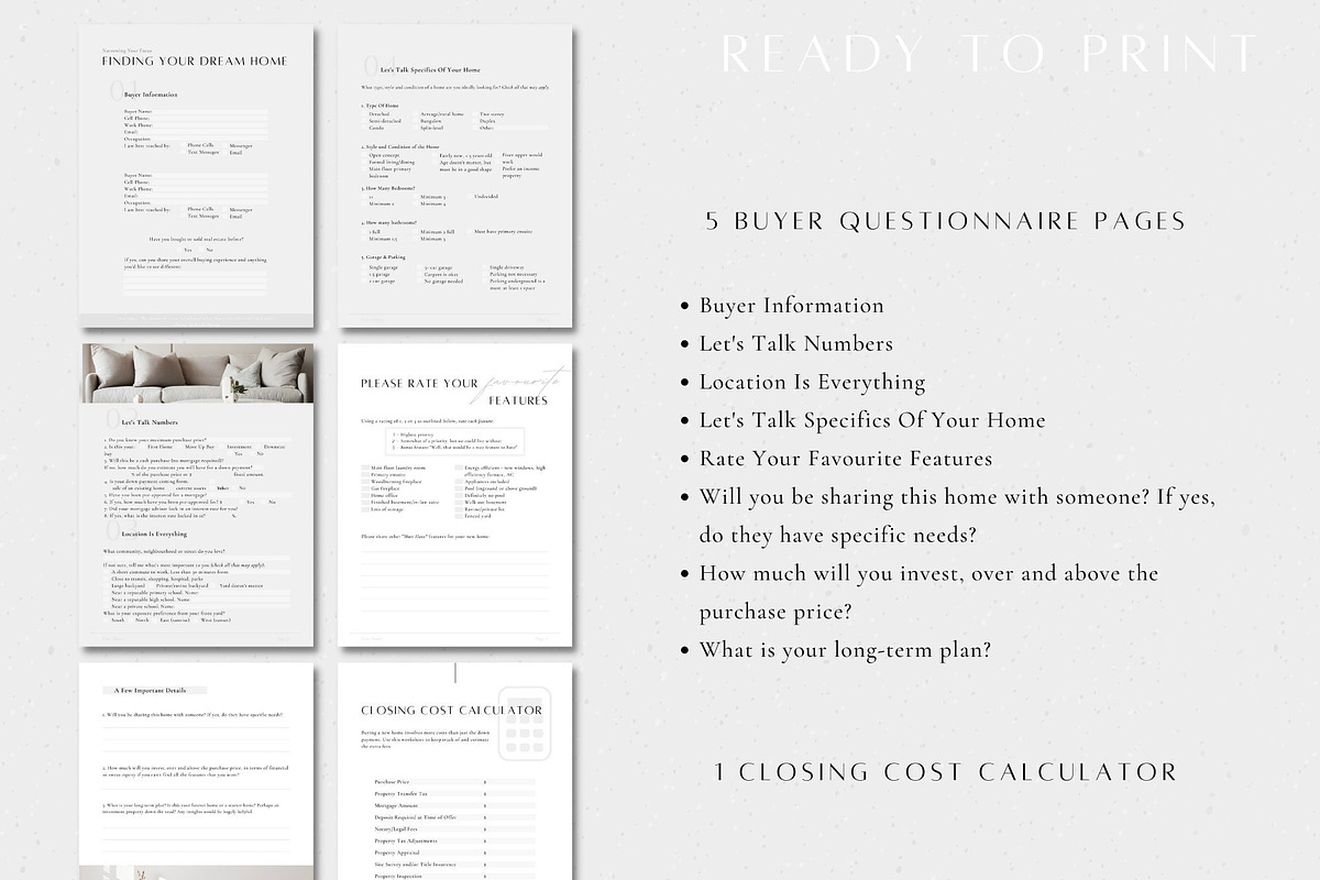 2 Real Estate Buyer Seller Checklist, a Marketing Template by ZoaniDesign (Photo 4 of 10)