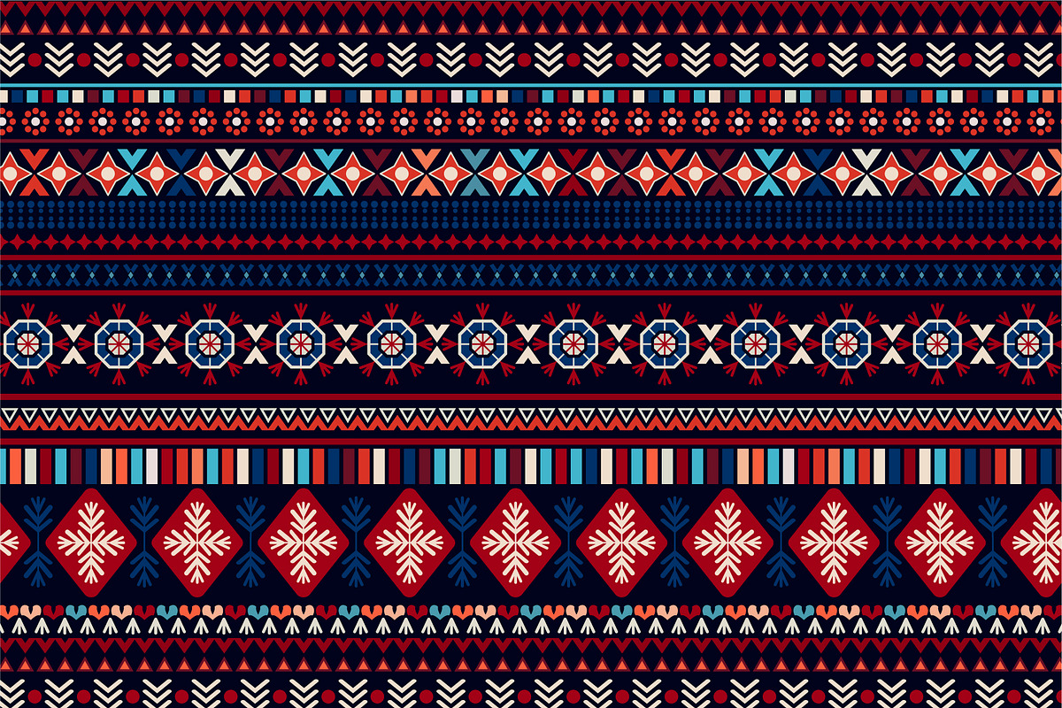 Xmas Geometric Patterns, a Pattern Graphic by Sunny_Lion (Photo 3 of 4)