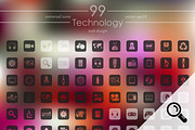 99 TECHNOLOGY icons, a Templates & Theme by Palau (Thumbnail 1 of 4)