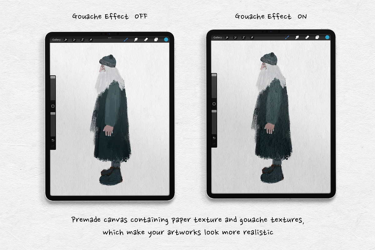 Procreate Gouache Set, a Brush Add-On by Brush Moment (Photo 8 of 9)