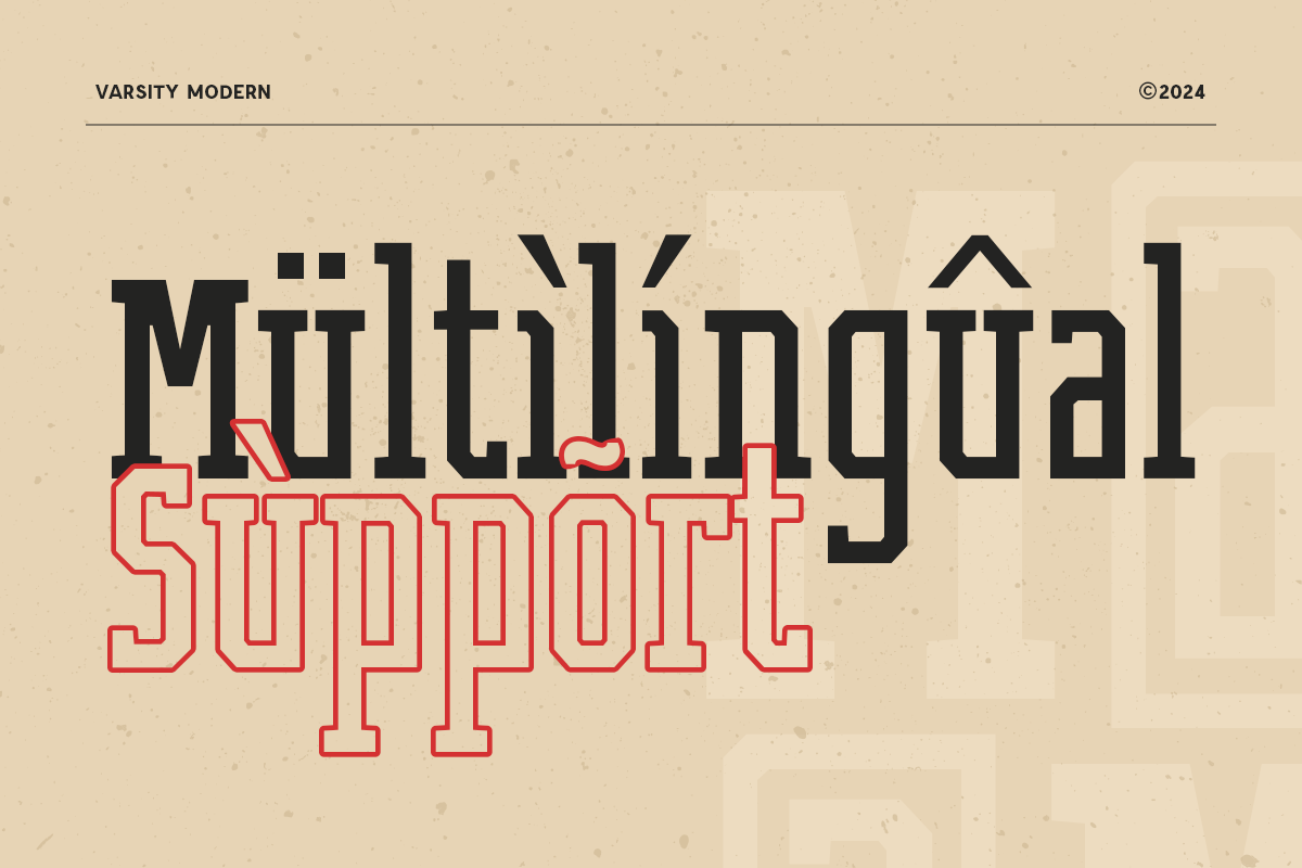 Varsity Modern - Sport Baseball Font, a Slab Serif Font by Hamz Studio (Photo 6 of 12)