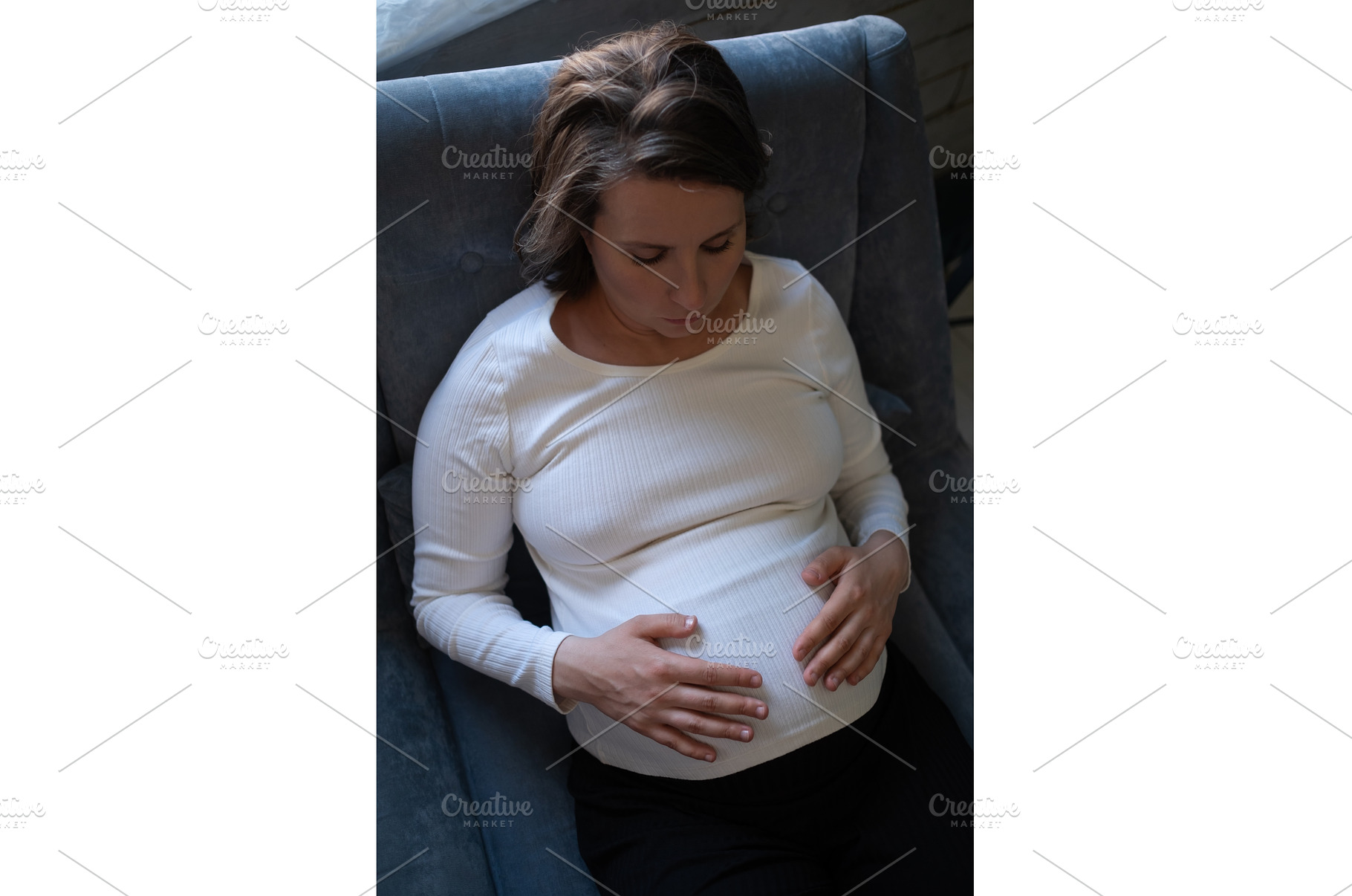 Pregnant caucasian woman posing in, a Person Photo by Koldunova