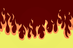 Cartoon Fire Vector Illustration