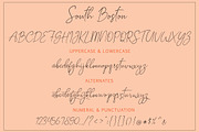 SOUTH BOSTON, a Script Font by AMINMARIO (Thumbnail 9 of 11)