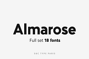 Almarose Font Collection (18 fonts), a Sans Serif Font by S&C Type (Thumbnail 1 of 10)