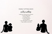 Family Sitting Back Silhouettes PNG,, a Person Illustration by Corner Croft (Thumbnail 5 of 5)