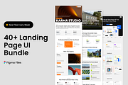 Figma Landing Page Bundle, a Landing Page Template by Hammad Arif (Thumbnail 1 of 2)
