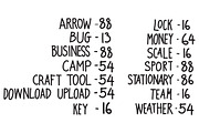 707 Hand Draw doodle icons set, an Outline Icon by TKDoodle (Thumbnail 2 of 17)