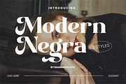 Modern Negra - Social Media Typeface, a Serif Font by Sohel Studio (Thumbnail 1 of 9)