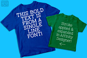 Tippy Tappy Line - single-line font, a Serif Font by Missy Meyer (Thumbnail 3 of 8)