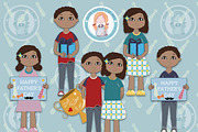 Father's day Clipart, an Illustration by Cute Little Workshop (Thumbnail 4 of 7)