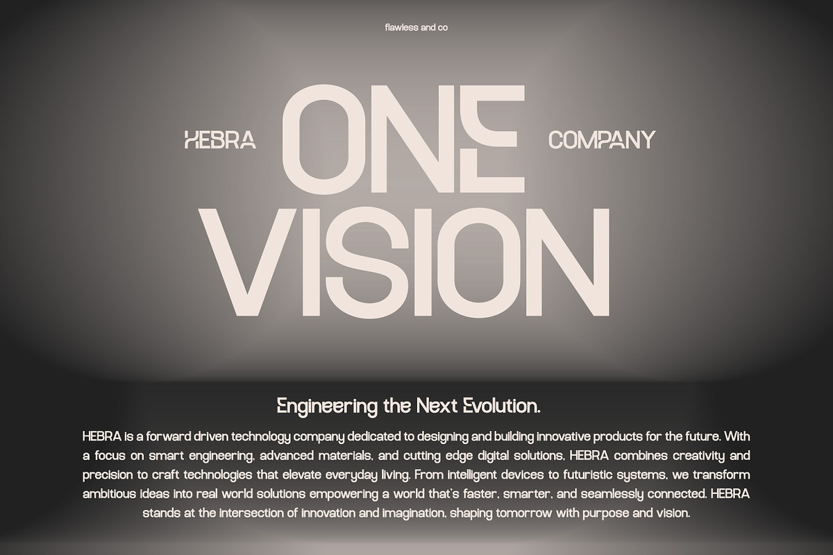 Hebra - Modern Sans Serif Font, a Sans Serif Font by Flawless And Co (Photo 2 of 10)