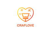 Heart Paint Simple Logo for Business, a Branding & Logo Template by Logo Loom (Thumbnail 2 of 3)